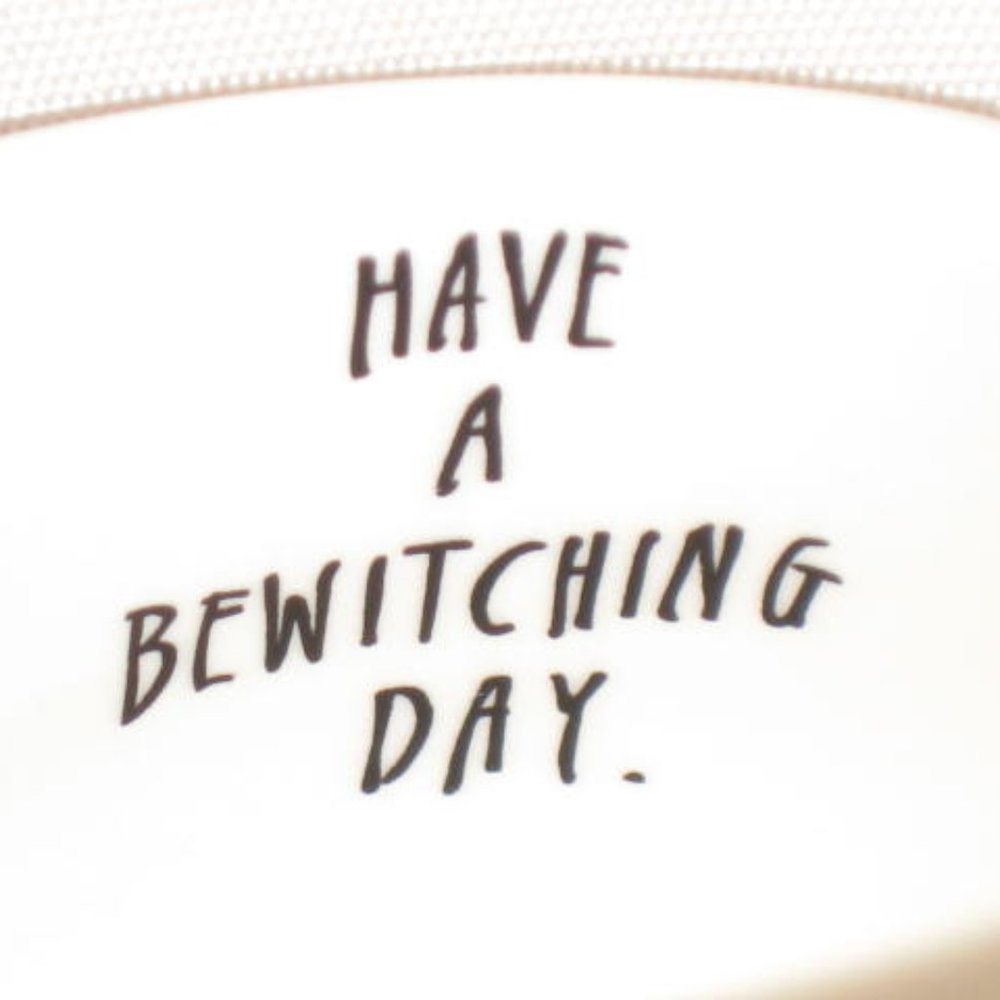Rae Dunn Rare NWOT Magenta Have A Bewitching Day Halloween Mug Witch Hat - Picture 3 of 8